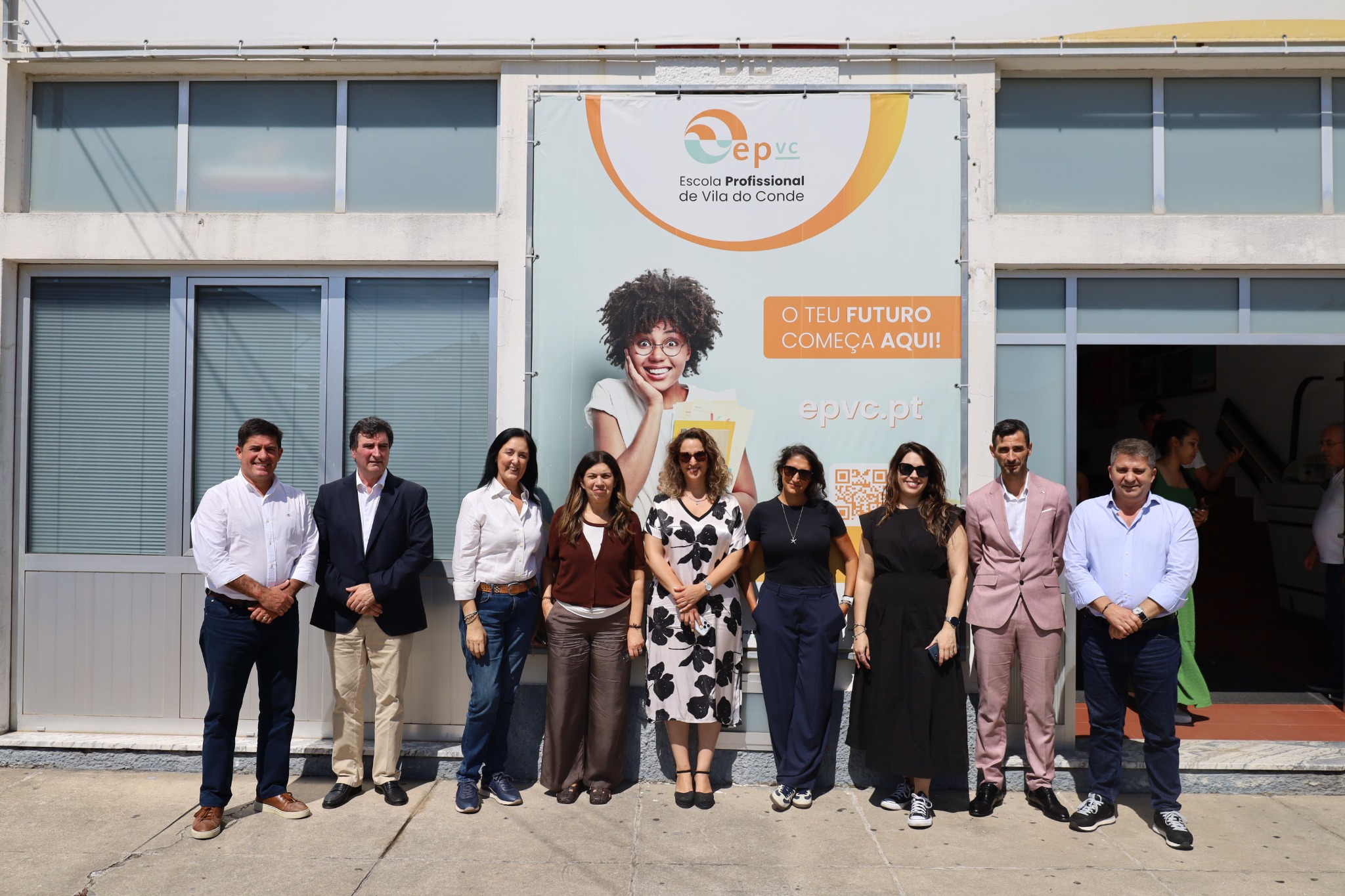 Participantes da reunião da Rede EQAVET junto à Escola Profissional de Vila do Conde.